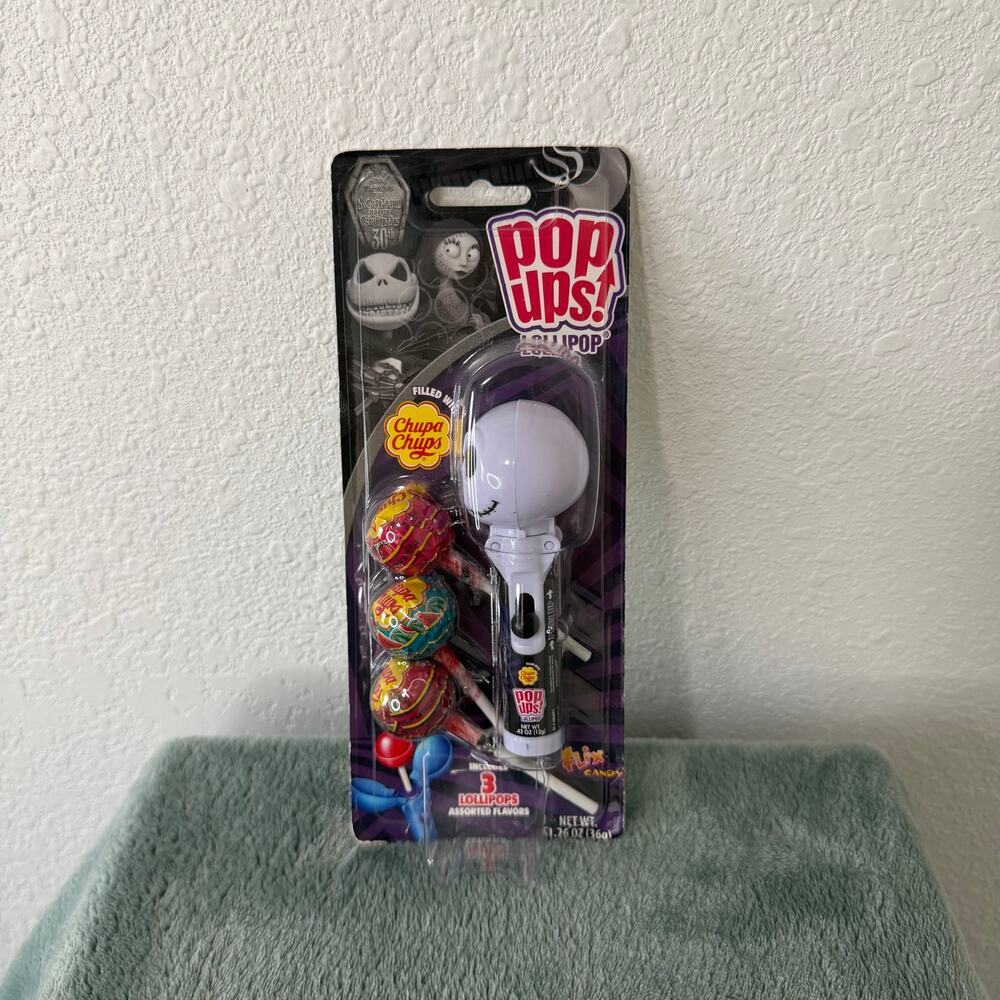 NIB 5" Jack & Sally The Nightmare Before Christmas Pop Ups Dispenser Set